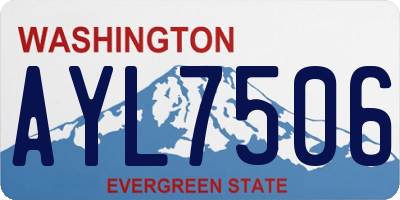WA license plate AYL7506