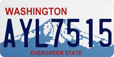WA license plate AYL7515
