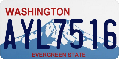 WA license plate AYL7516