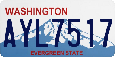 WA license plate AYL7517