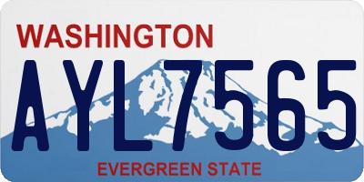 WA license plate AYL7565