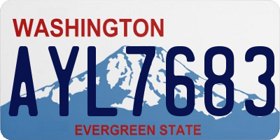 WA license plate AYL7683