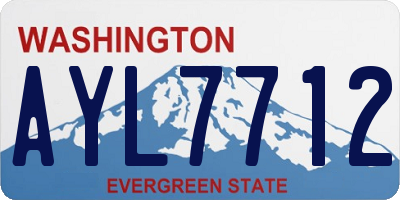 WA license plate AYL7712
