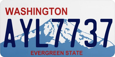 WA license plate AYL7737