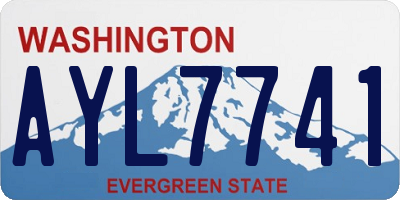 WA license plate AYL7741