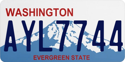 WA license plate AYL7744