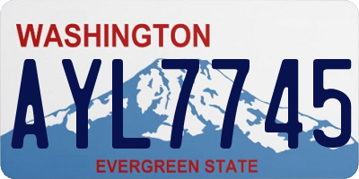 WA license plate AYL7745