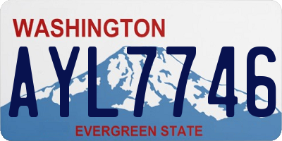 WA license plate AYL7746