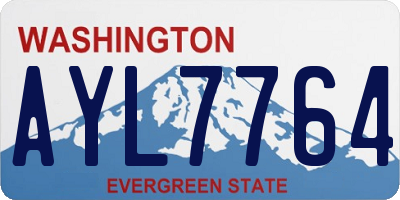 WA license plate AYL7764