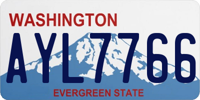 WA license plate AYL7766