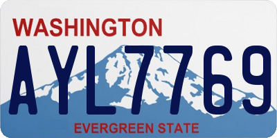 WA license plate AYL7769
