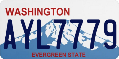 WA license plate AYL7779