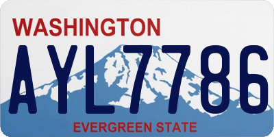 WA license plate AYL7786