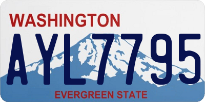 WA license plate AYL7795