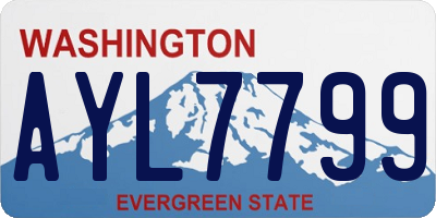WA license plate AYL7799