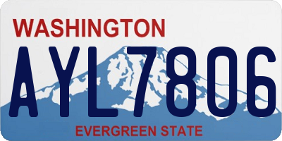 WA license plate AYL7806