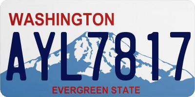 WA license plate AYL7817