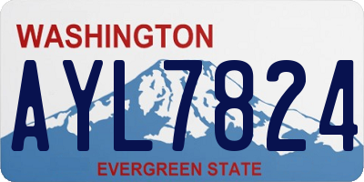 WA license plate AYL7824