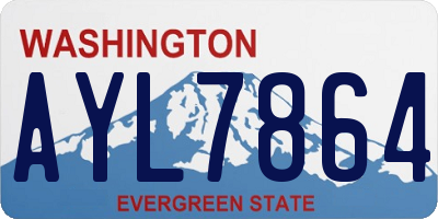 WA license plate AYL7864