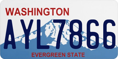 WA license plate AYL7866