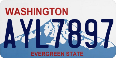 WA license plate AYL7897