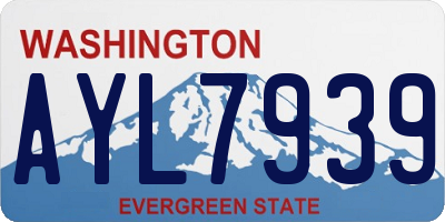 WA license plate AYL7939