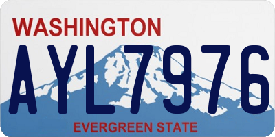 WA license plate AYL7976