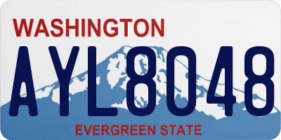 WA license plate AYL8048