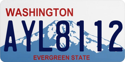 WA license plate AYL8112