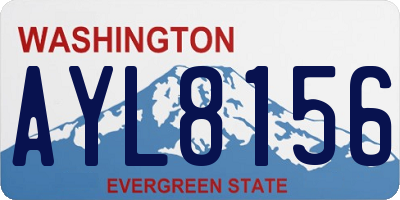 WA license plate AYL8156