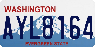 WA license plate AYL8164