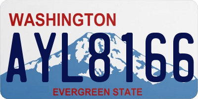 WA license plate AYL8166