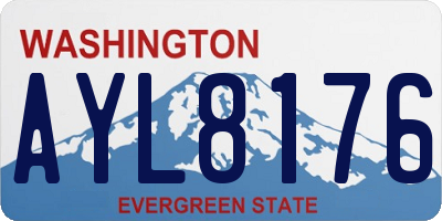 WA license plate AYL8176
