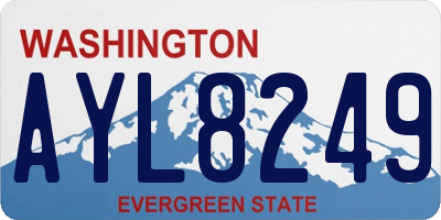 WA license plate AYL8249