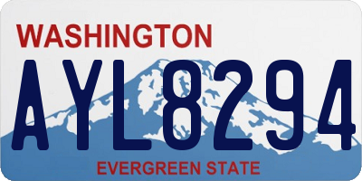 WA license plate AYL8294