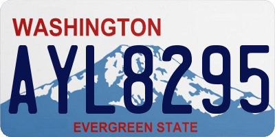 WA license plate AYL8295