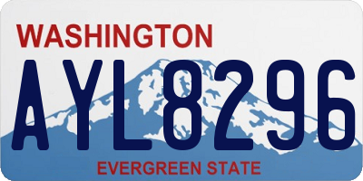 WA license plate AYL8296