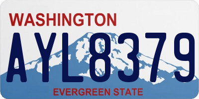 WA license plate AYL8379