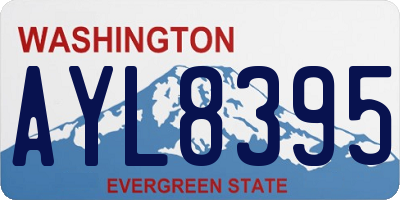 WA license plate AYL8395