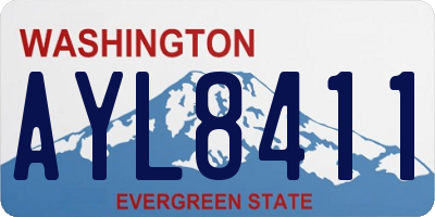 WA license plate AYL8411
