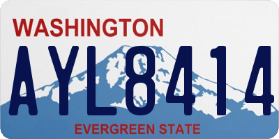 WA license plate AYL8414