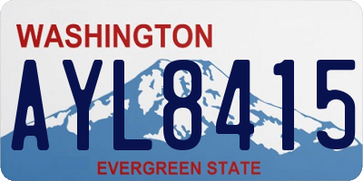 WA license plate AYL8415