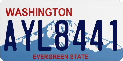 WA license plate AYL8441