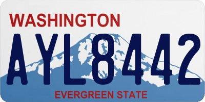 WA license plate AYL8442
