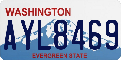 WA license plate AYL8469