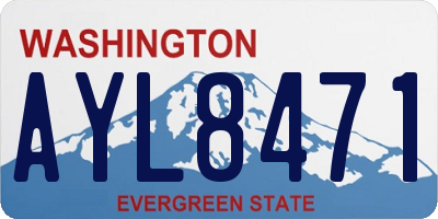 WA license plate AYL8471