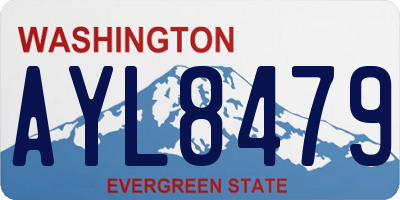 WA license plate AYL8479