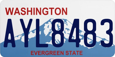 WA license plate AYL8483