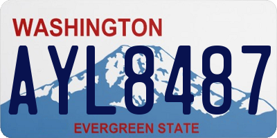 WA license plate AYL8487
