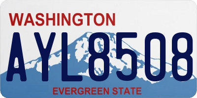 WA license plate AYL8508